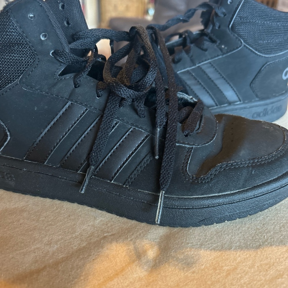 Adidas Black High-Top Sneakers sku228